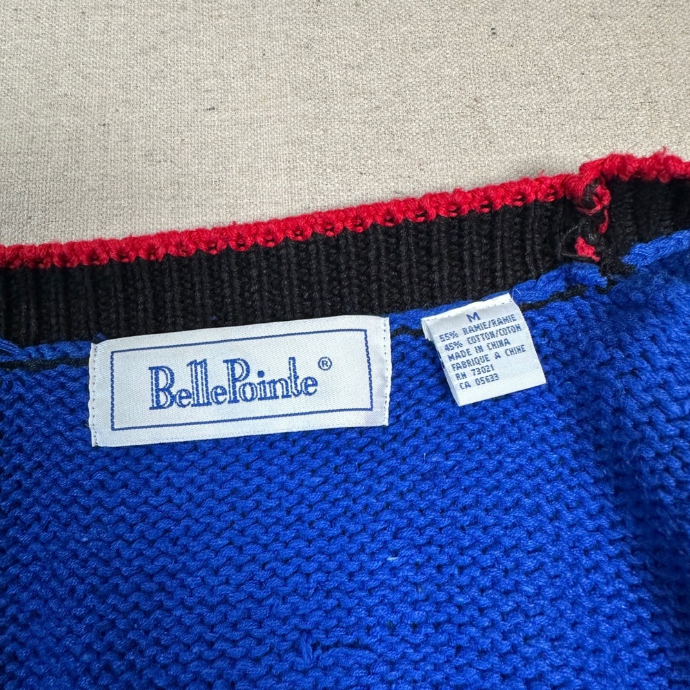 BellePointe Vintage 50s Diner Novelty Sweater Knit Vest  Medium Grandma Granny - Picture 6 of 6